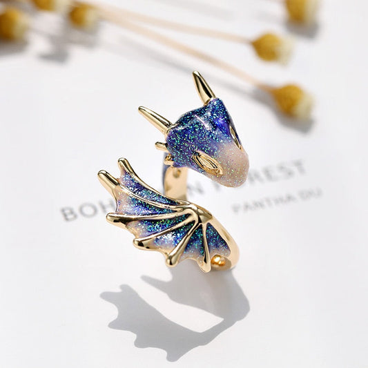 Fashion Enamel Dragon Rings