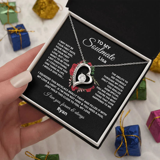 Personalized Gift For Her, To my Soulmate Love Necklace
